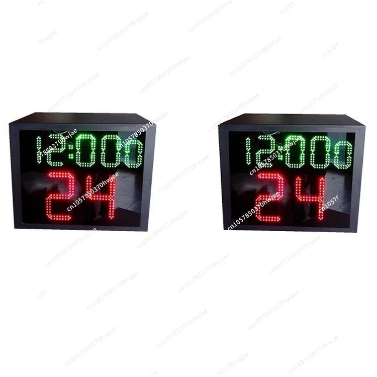 Wireless basketball 24-second timer adjustable from 0 to 99 seconds, basketball LED electronic chronograph display on three