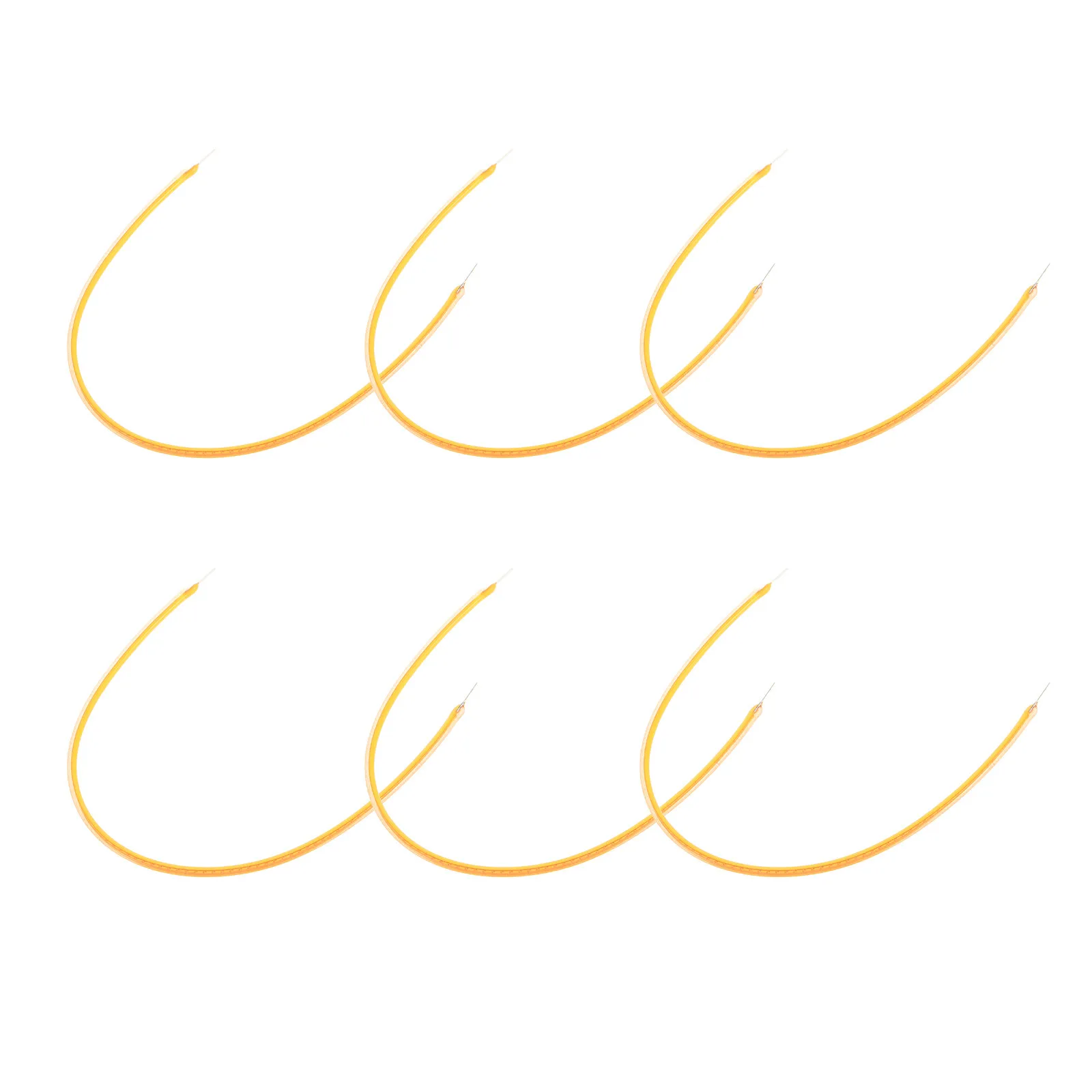 

6Pcs LED Filament for Bulb Flexible Soft Light Fixture Component Retro Lamp Part Replacement Easy Install Decorative Use