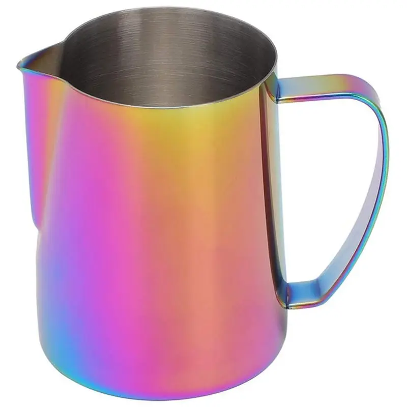 VELIF-Stainless Steel Coffee Pitcher, 600Ml Milk Frothing Cup For Perfect Latte Art