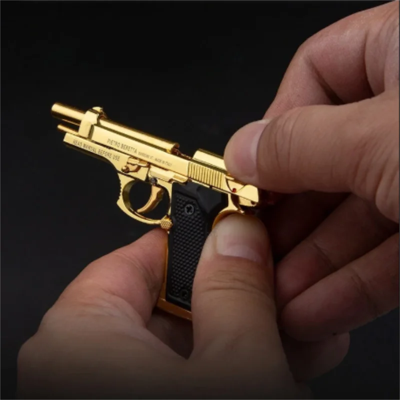 

1：3 Metal 92F Gun Model Keychain Detachable Alloy Military Desk Decoration Fan Collection Men's Gift