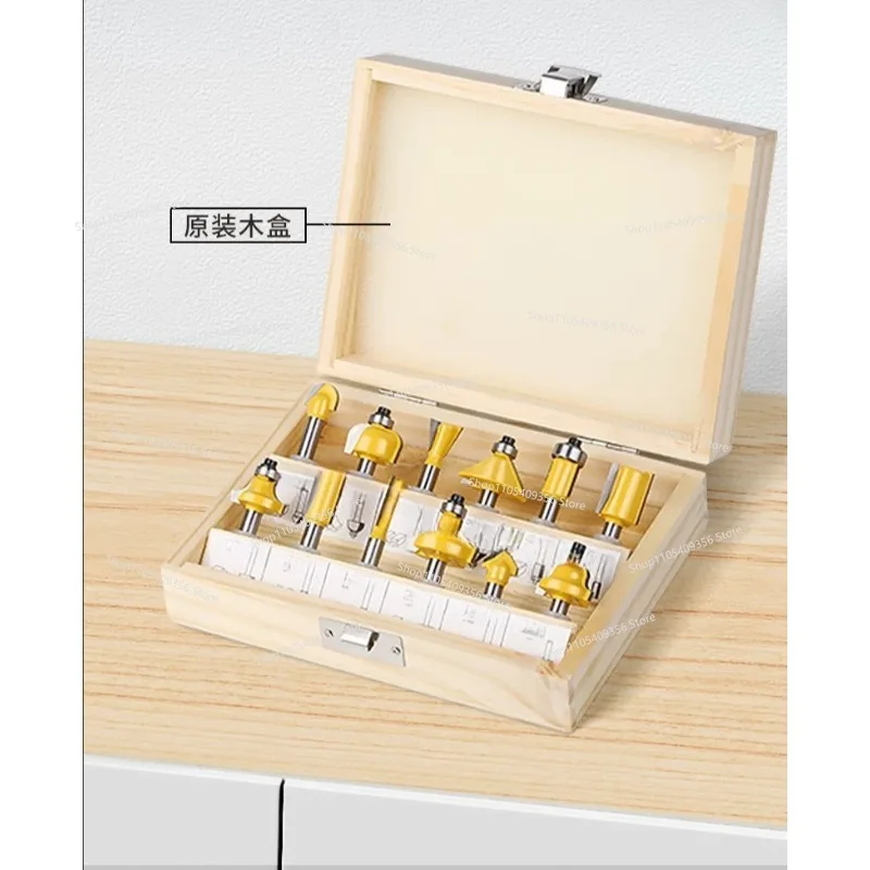 Woodworking Milling, Grinding and Polishing Tool Set, Slotting, Tenon and Mortise Carving Artifact Daquan DIY Trimming Machine