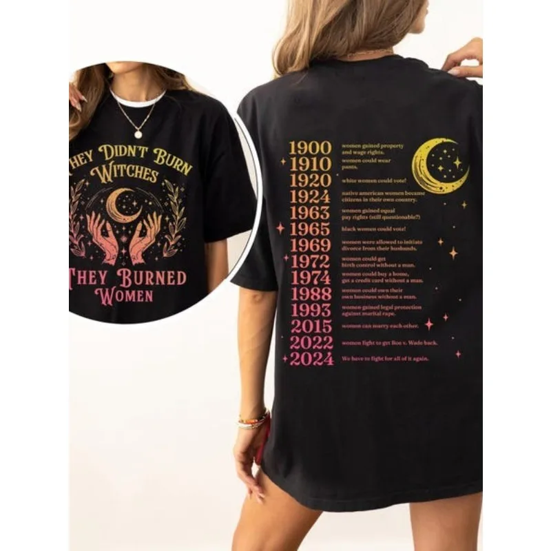 They Didn't Burn Witches, But Men's T-shirts. Summer New Unisex Casual Fashion Harajuku Style T-shirts