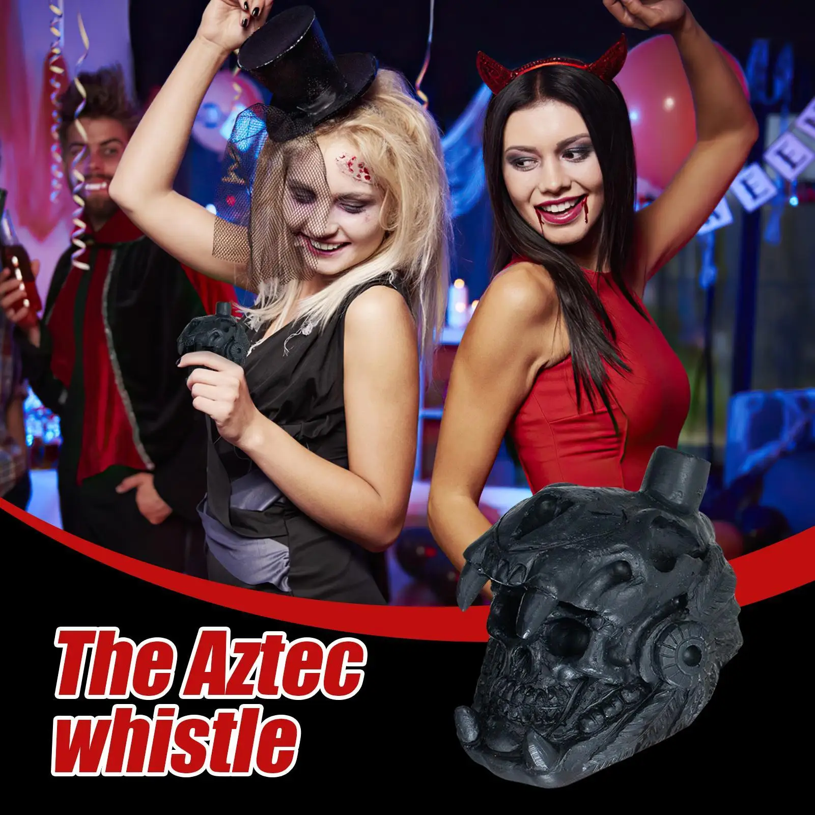 Skull Whistle Skull Loud Scream นกหวีดความปลอดภัยเสียงแบบพกพา Camping Survival อุปกรณ์เสริมสําหรับ Wilderness Dog