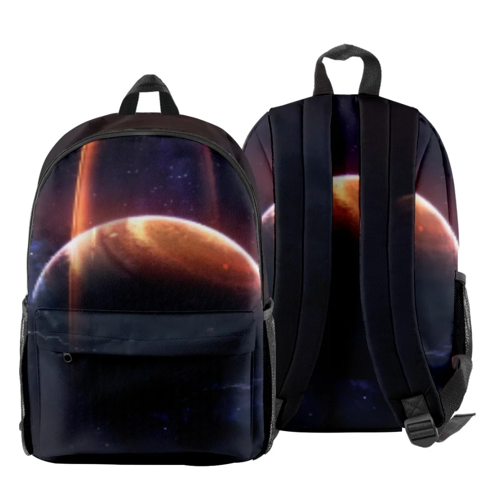 Hip Hop Popular Planet Starry sky pupil Bookbag Notebook Backpacks 3D Print Oxford Waterproof Boys/Girls Travel Backpacks