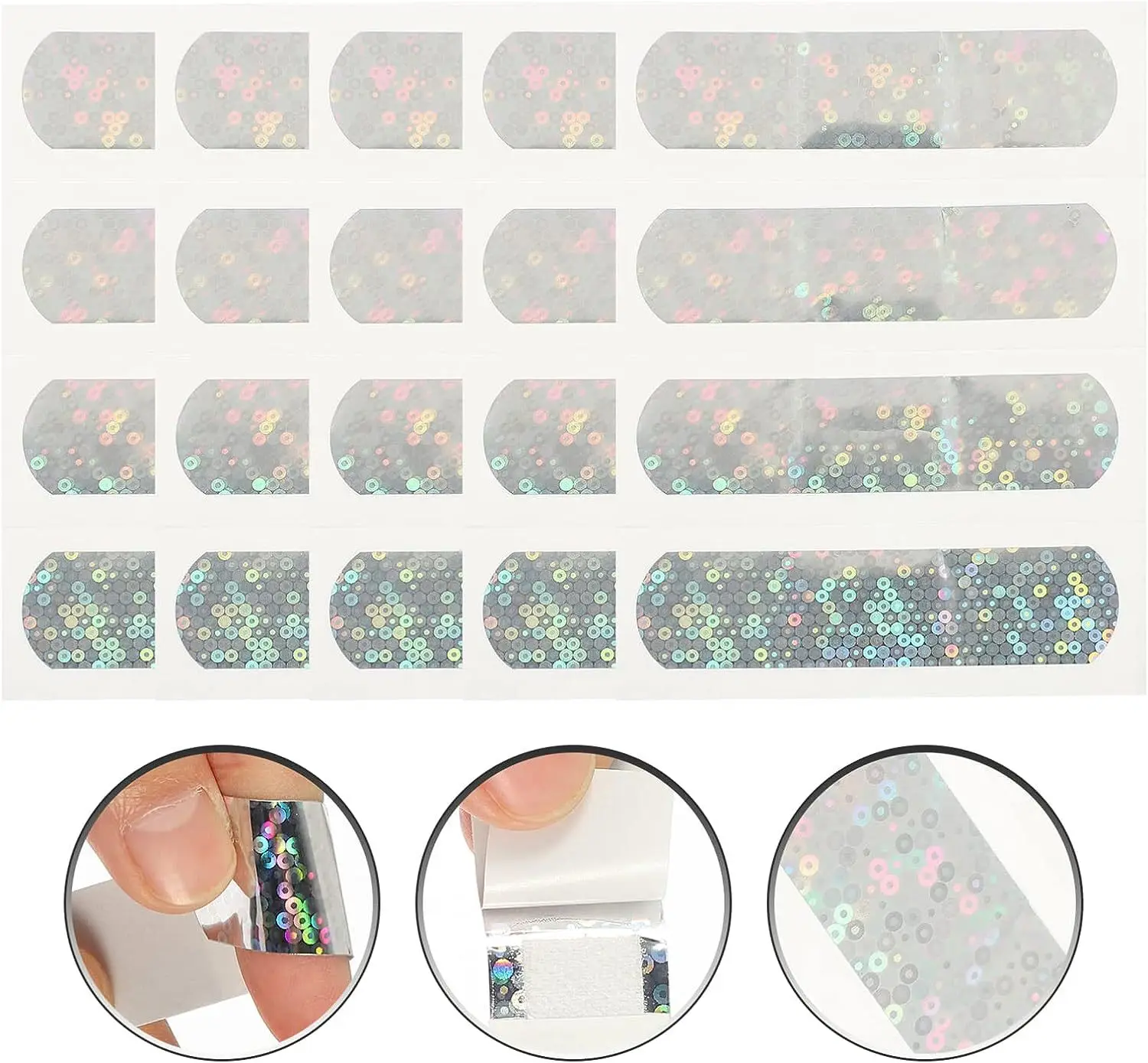 10pcs/set New Diamond Flicker Band Aid Wound Plasters for Kids Children Girls Boys Dressing Patch Adhesive Bandages Bandaids