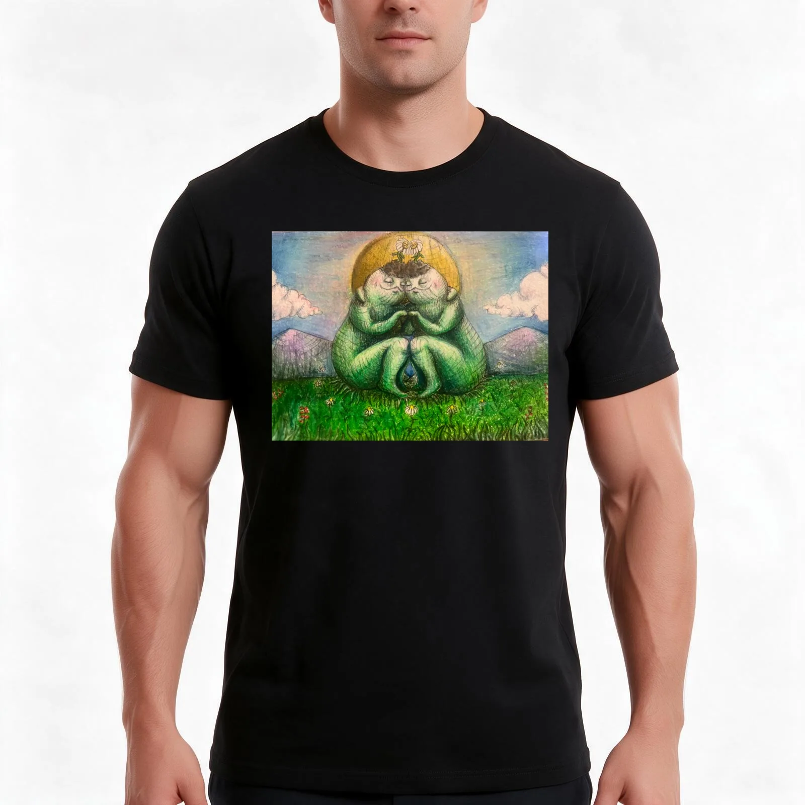 Balanced together T-Shirt, Summer Casual Cotton Tee, Oversized Streetwear Tops, Vintage Graphic Print, Loose Fit Short Sleeve