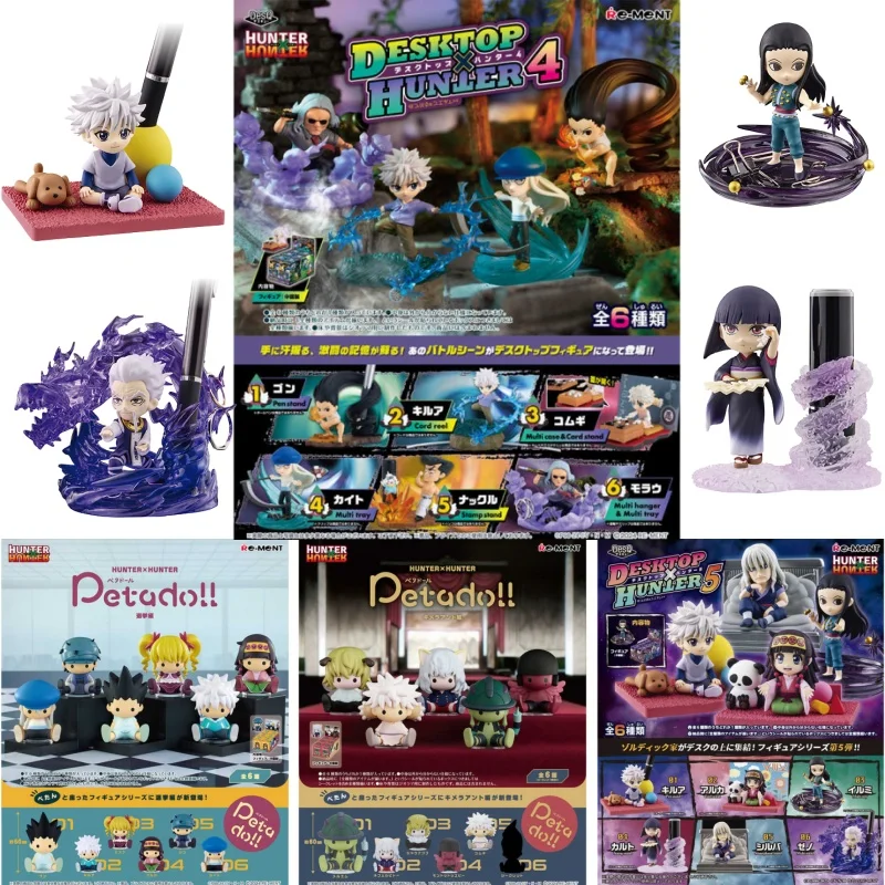

Re-Ment HUNTER×HUNTER Desktop Figure Collection - Killua Alluka Illumi Kalluto Silva Zeno - Anime Themed Desk Ornament Gift