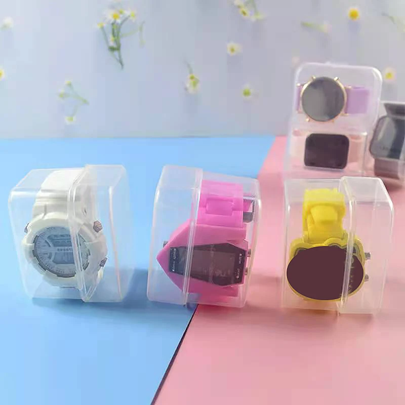 Plastic Watch Display Storage Box Transparent Case Smart Watch Protective Box Plastic Transparent Display Watch Box