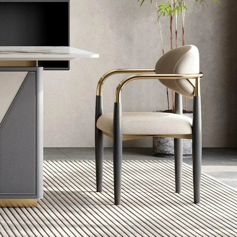 Luxury Modern Dining Chairs in Dark Green Metal and MDF for Home Office Hotels Italian Chair