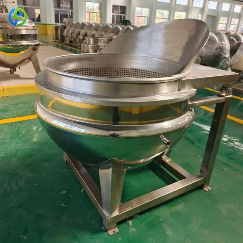 Automatic Steam Electric Heat Self Candy Stirring Stir Planetary Cook Pot FL Customized