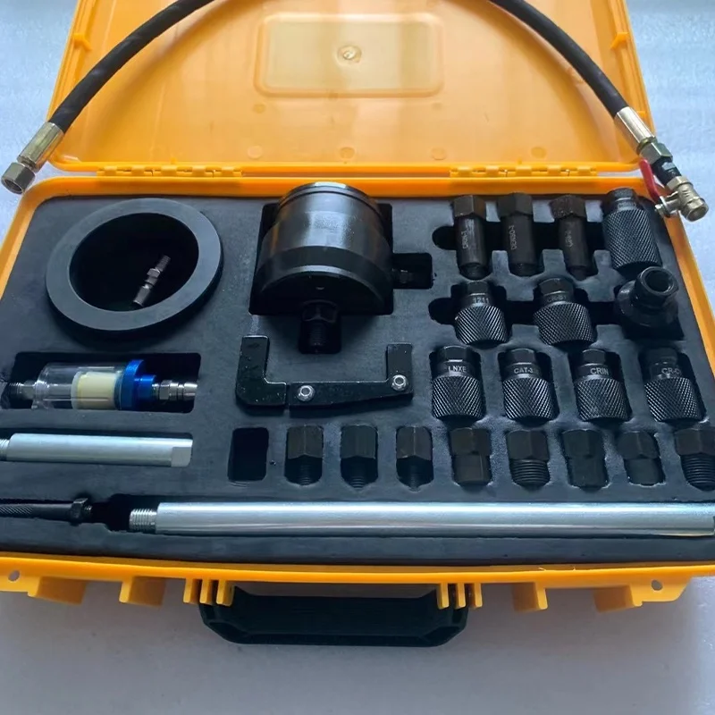 Diesel Common Rail Injector Pneumatic Extractor Puller Slide Hammer Removal Tool Sets