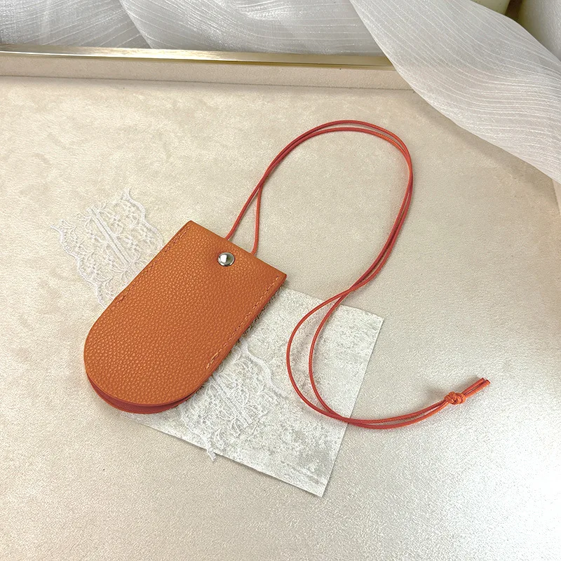 Frühling Farbe Exquisite Anhänger Halsketten PU Leder Frauen Lagerung Tasche Mode Halskette Schmuck