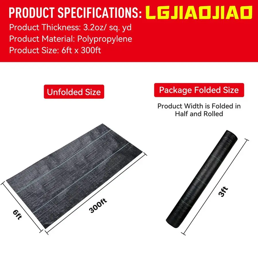 

Усиленная ландшафтная ткань для защиты от сорняков, геотекстиль для сада, мат для укрытия почвы, ткань для борьбы с сорняками, геотекстильное полотно