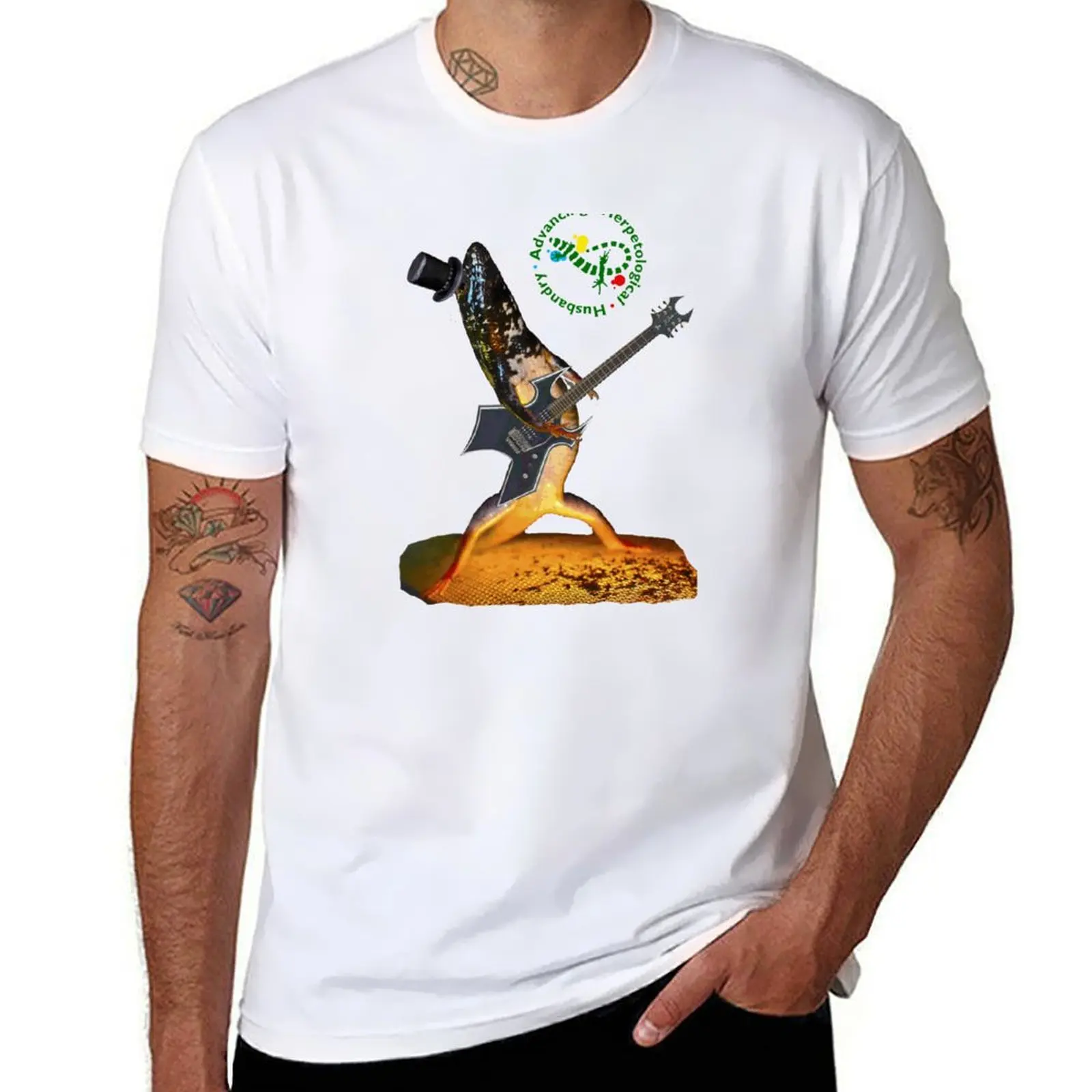 

Rocking Skink of AHH T-Shirt man t shirt designer men t shirt cotton 100% T-Shirt