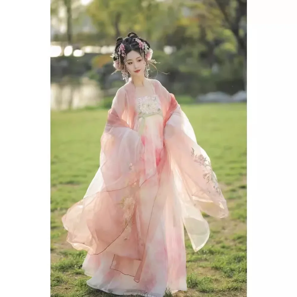 

Zijin Hanfu Twelve Flower Gods Peony National Color New Product, Xoxi Skirt, Large Sleeve Shirt, Tang Dynasty