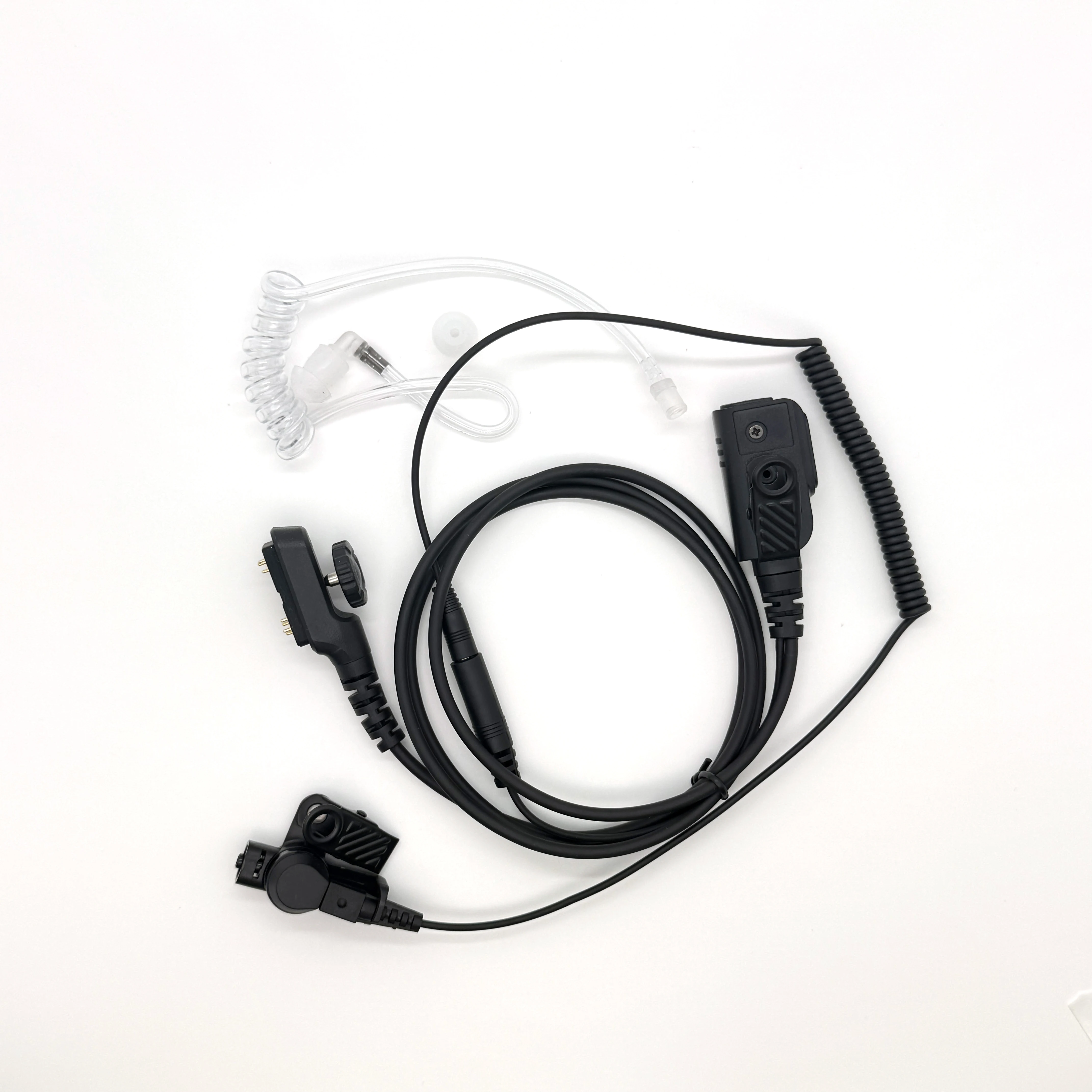 

Headset Earpiece Mic for Hytera PD700, PD705G, PD780, PD785, PT580H Radios-PTT Button, Acoustic Tube, Comfortable Earbud