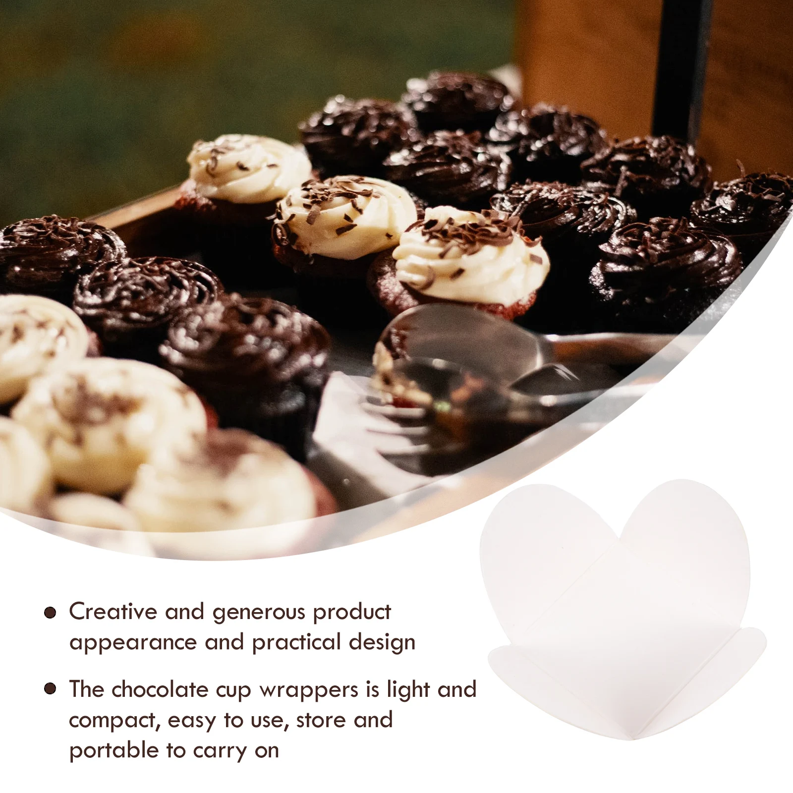 

100pcs Chocolate Stick Tray Board Paper Truffle Boxes Packaging Decor for Candy Chocolate Wrapping Tray Truffle