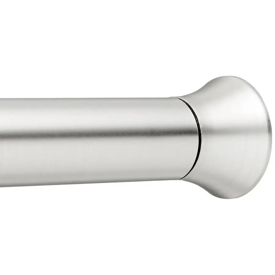 

No Drilling Spring Tension Curtain Rod, Adjustable Length 5490 Width, Classic Finial, Nickel