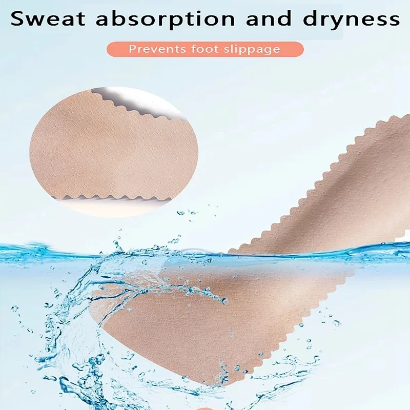 Women\'s high heels insoles Anti slip breathable sweat absorbing and self-adhesive insole Sandals insole summer thin style