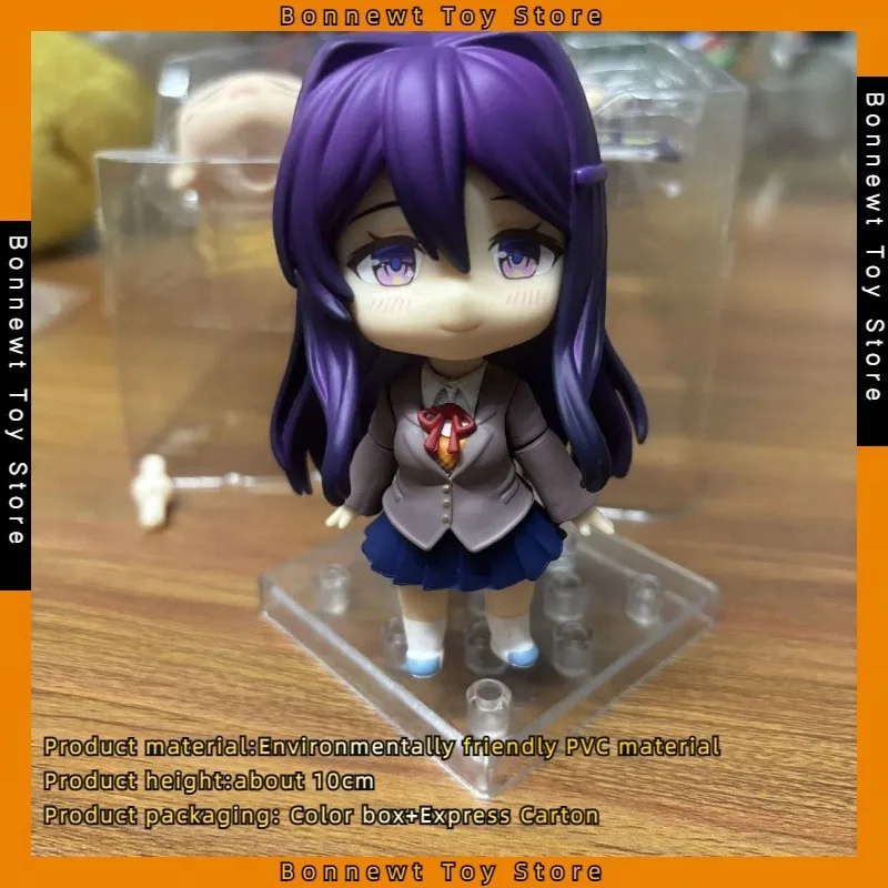 10CM Doki Doki Literary Club Q version Nendoroid#2283 Brand new GSC Yuri figure with movable joints, birthday gift, boxed figure