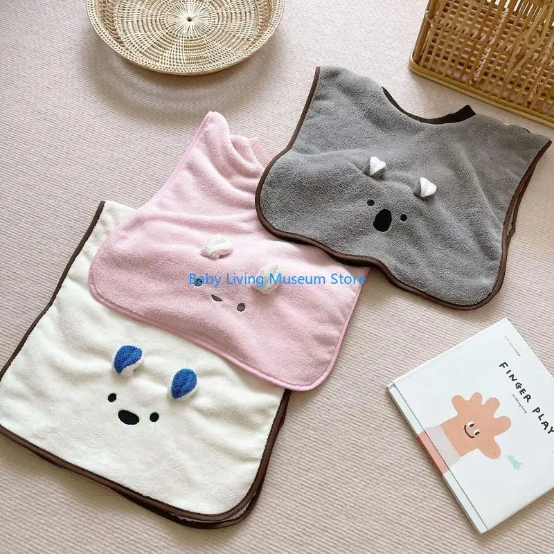 

P31C Waterproof Baby Bib for Nano Skid Sleeveless Feeding Apron Burp Cloth Washcloth Saliva Towel Gown for Newborn Infant Boys