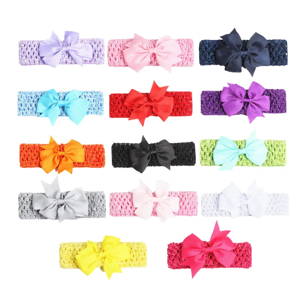 14PCS Baby Headbans,Bow Headbands,Spring Hair Accessories,Cute Headbands,Available In Multiple Colors,Ice Cream Color Scheme