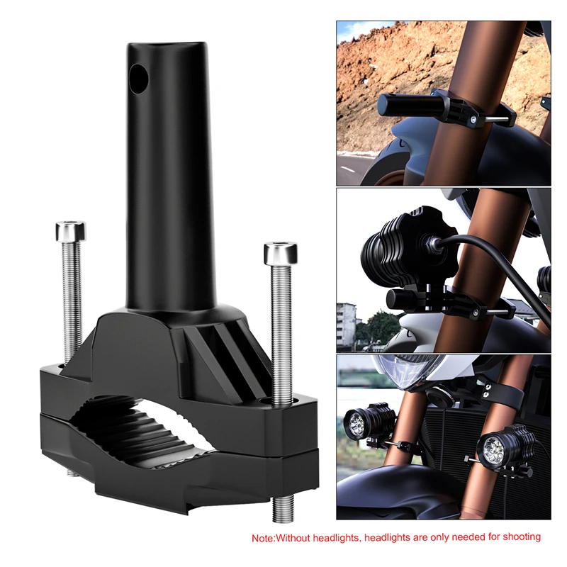 

Universal Motorbike Shock Mounts Bumper Modified Headlight Stand Spotlight Extension Pole Frame Support Extension Bracket