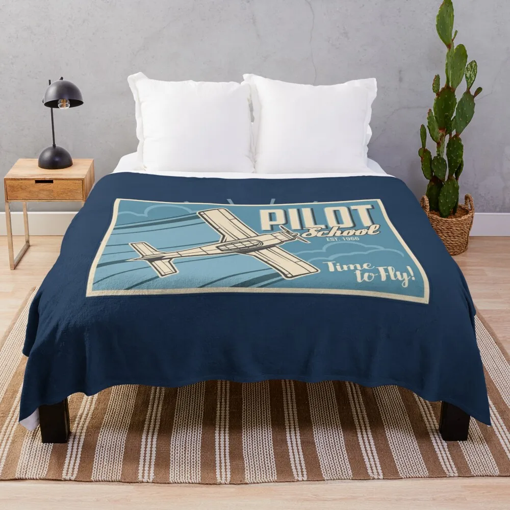 Pilot School Throw Blanket Luxury St Luxury Soft Big for winter Blankets