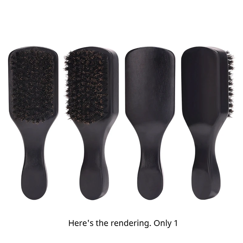 1 pçs funil de cabelo escova de barbear de madeira o rosto escova de barba do bebê