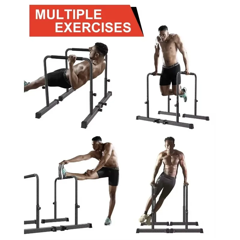 Attrezzature per il Fitness Indoor orizzontali da palestra regolabili Parallettes alte regolabili, Calisthenics, Dip Bar ginnastica bar