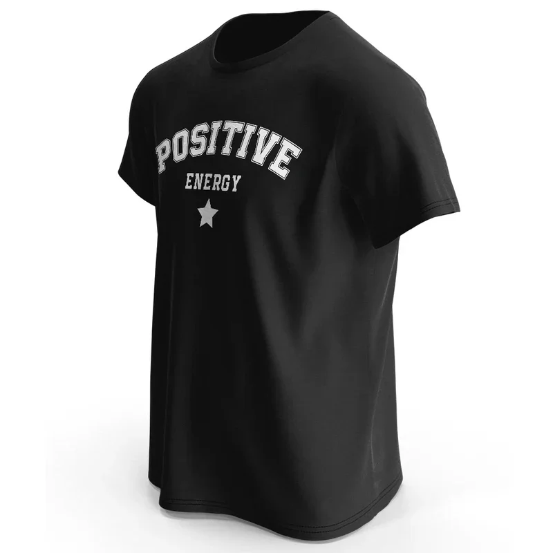 Men's Positive Energy Tees and T-Shirt: Trendy Urban Streetwear for a Stylish Summer Look