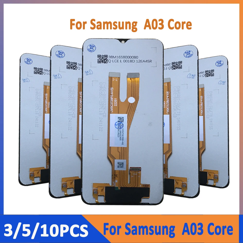 

Оптовая продажа, 3/5/10 шт./лот для Samsung A03 Core, ЖК-дисплей с сенсорным набором A032M A032F SM-A032F/DS
