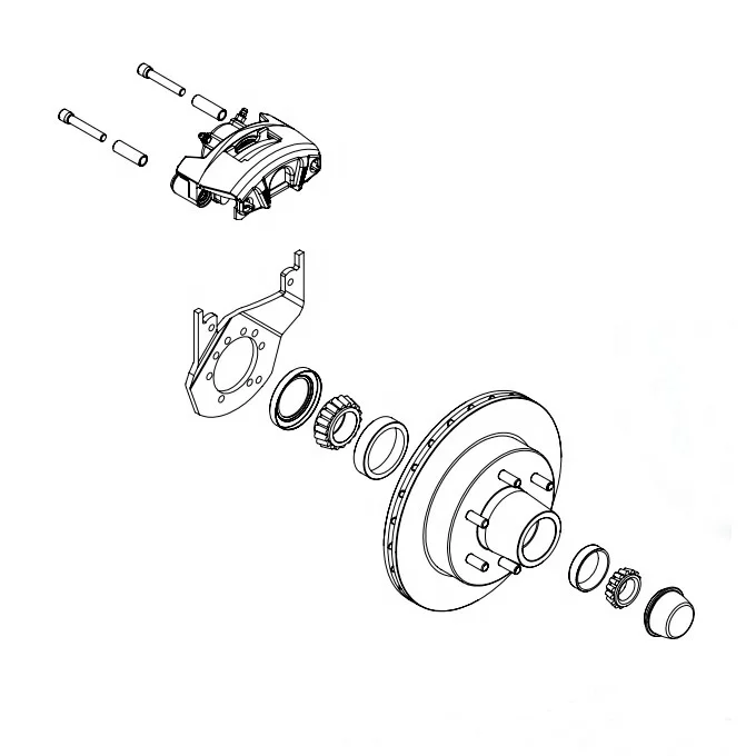 

Boat Trailer Axle Mechanical Disc Brake Trailer Accessories For Rv Use D A D Accessories