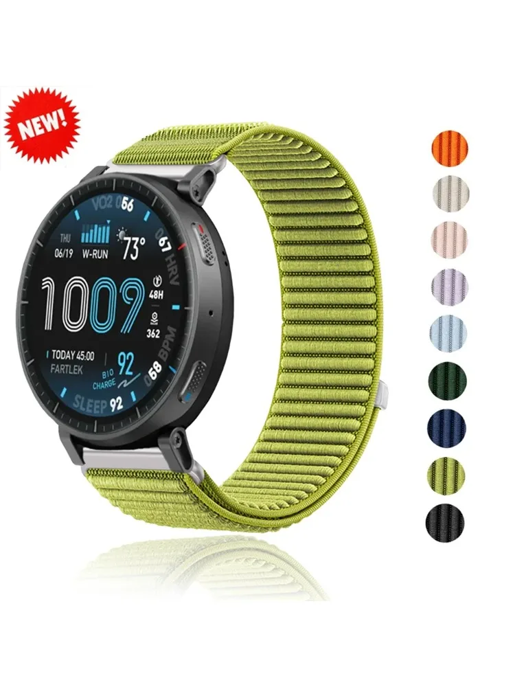 18/20/22mm Nylonarmband für Amazfit Active Max T-Rex3 Pro 48mm 44mm Helio Bip 6 Balance 2 Armband Amazfit Active 2 Square Armband