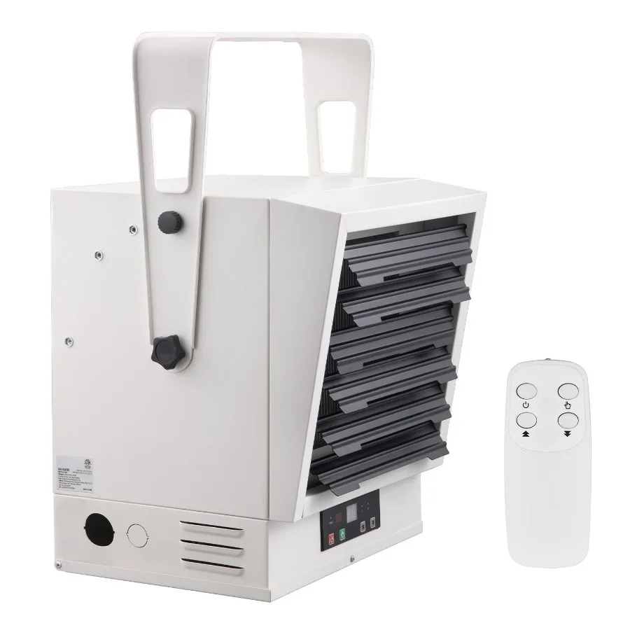 

Electric Garage Heater 10000-Watt Digital Fan-Forced Wall/Ceiling Mount Shop Heater with Remote Control Overheat Protection Har