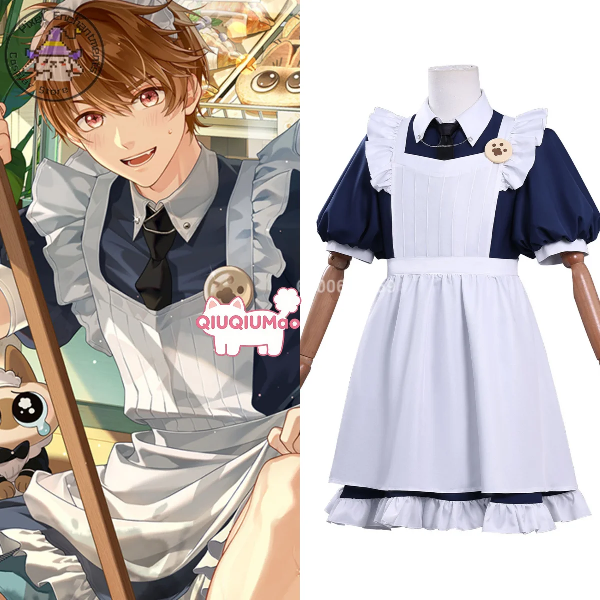 

Top Game Tears of Themis Cosplay Costume Anime Luke Pearce Role Playing Fashion Butler's Uniform for Men Comic Con Party Suits