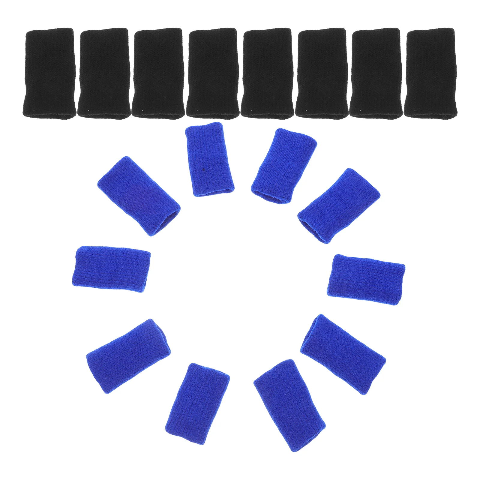 

20Pcs Elastic Finger Sleeves Breathable Sports Finger Protectors Non-Slip Supports for Basketball Volleyball Badminton