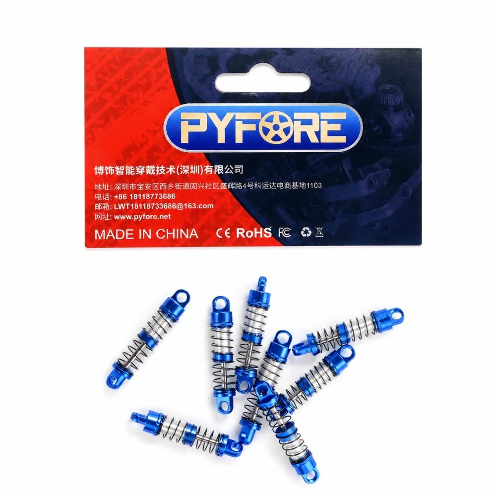 PYFORE 21mm/25mm Metal Spring Mini Shock Absorber Damper for Axial SCX30 1/30 RC Crawler Car Upgrade Parts Accessories