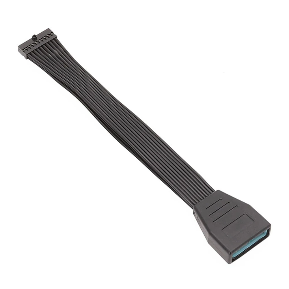 USB3.0 Female To USB3.0 Male Motherboard Extension Adapter 19P 20Pin Header Extension Cable 15cm Adapter Cable for Computer