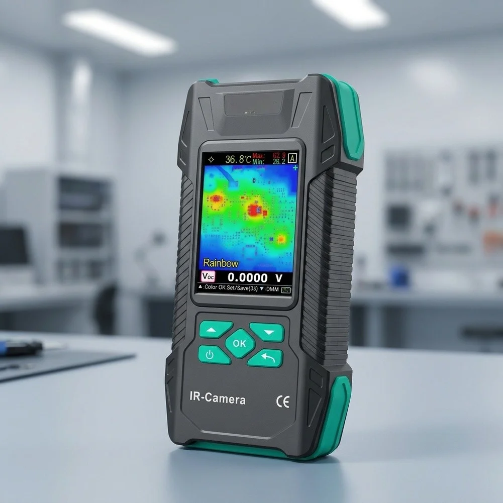 Thermal Imaging Camera 240x240 Resolution Detachable Lens Color Touchscreen -20 To 550C IR Thermometer For Industrial Inspection
