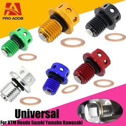 M12xP1.5 Magnetic Oil Drain Plug Bolt Screw For Yamaha YZF-R25 R3 MT-03 MT-25 XT250X WR250R WR250X YZF-R3 YZ250 YZ250X Serow 250