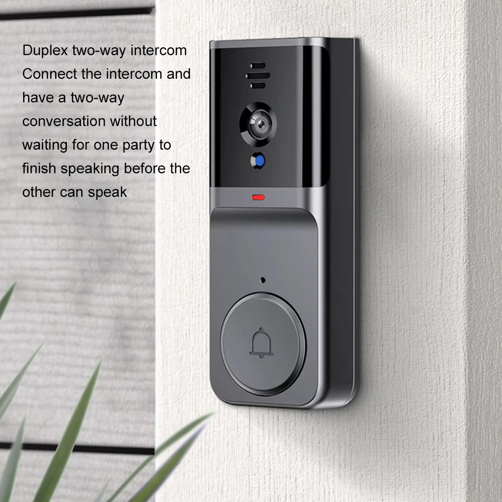 M16A 4.3Inch IPS Screen Wireless Video Doorbell Infrared Night Vision 2.4G WiFi Dual Communication Doorbell for Family Apartment