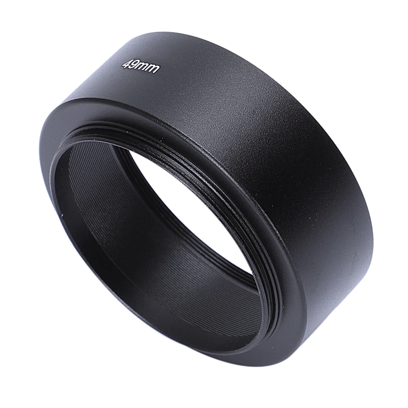 

ABYC 49mm Mount Standard Metal Lens Hood for Canon Nikon Pentax Sony Olympus
