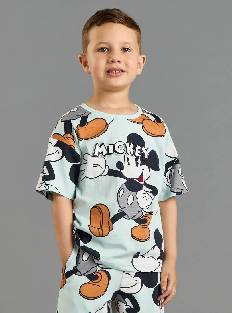 

2025 Best-selling New Product: Mickey Mouse Casual and Fashionable Children and Adults Couple Set T-shirt Couple Outfits