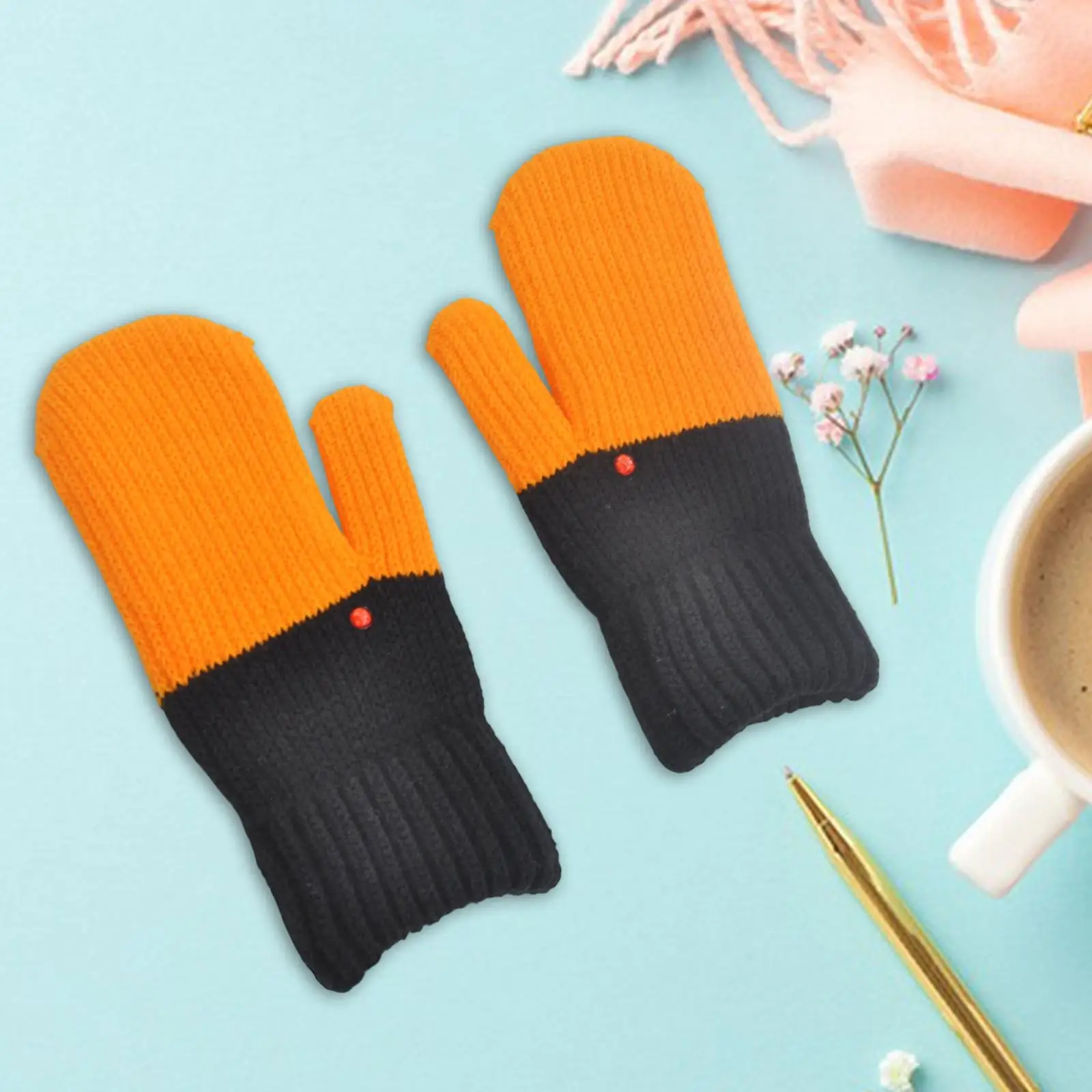 قفازات أوزة مضحكة، جميلة للنساء، قفازات شتوية سميكة وجذابة، قفازات محبوكة للجري في عيد الميلاد