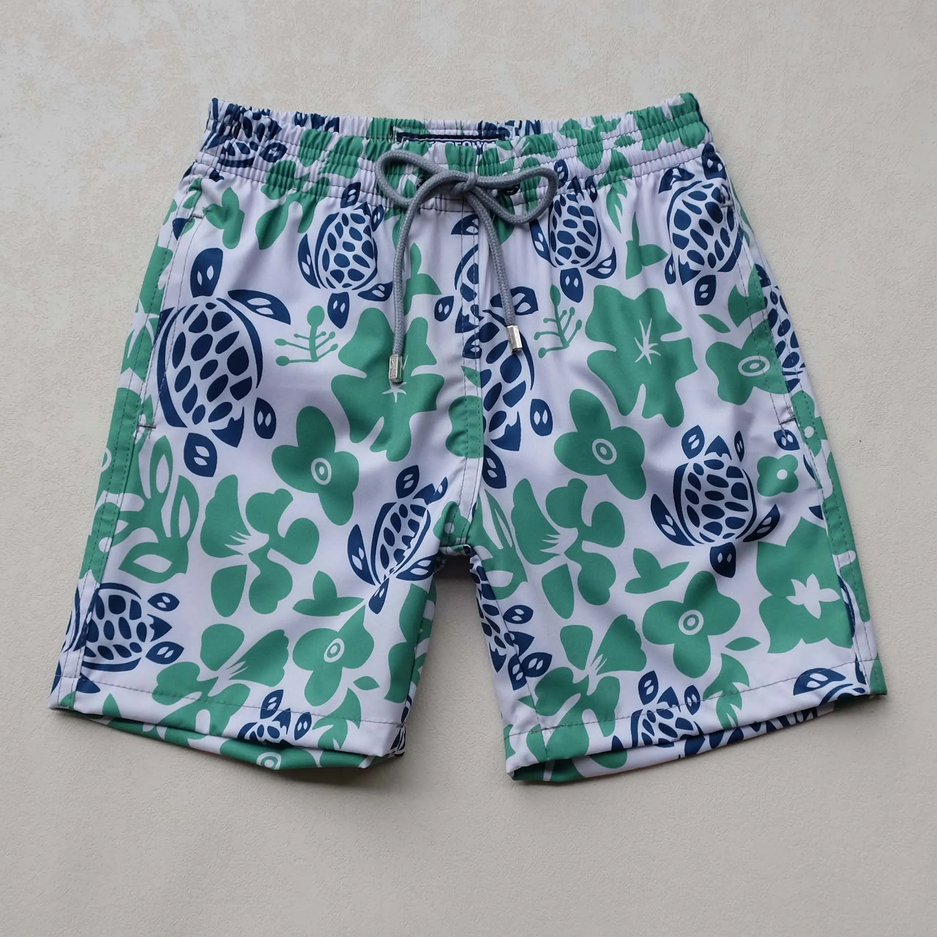 Pantalones de playa de secado rápido para niños, bañador elástico de 4 vías, pantalones cortos de surf, traje de baño, 6-14