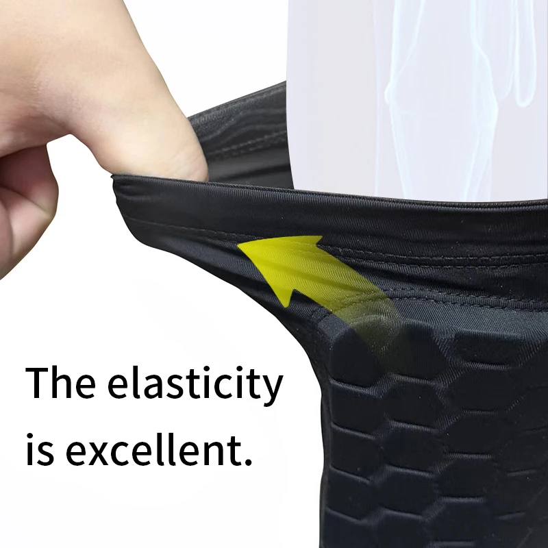 Short Calf Protection Sleeves, Honeycomb Anti-Collision Shin Guard, Durable Breathable Sports Calf Support for Soccer Training