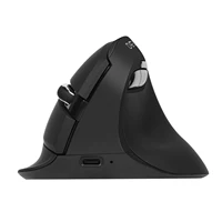 Delux M618 Mini ratón ergonómico para juegos ratón Vertical inalámbrico Bluetooth 2,4 GHz recargable 4000dpi ratones silenciosos para oficina