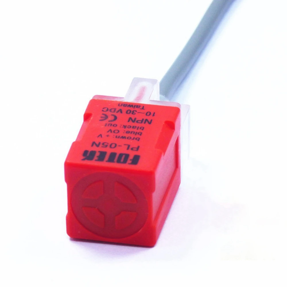 

N27R PL-05N/P DC 10-30V NPN NO 5mm Square Inductive Proximity Sensor Switch 3 Wire P with Screws