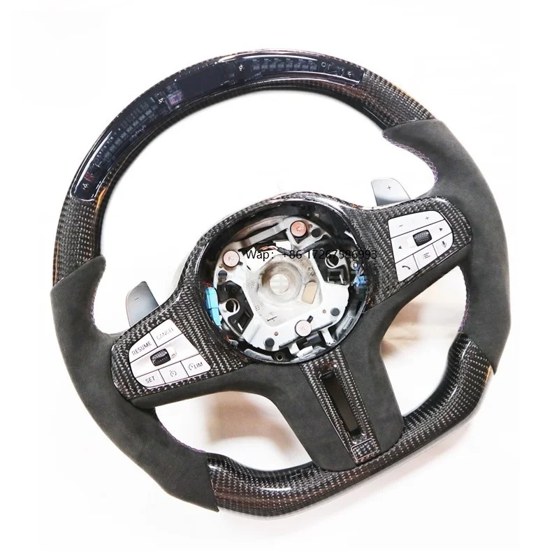 

Custom LED Dry Carbon Fiber Racing Steering Wheel for G20 G28 G30 G38 X3 X5 X6 Series